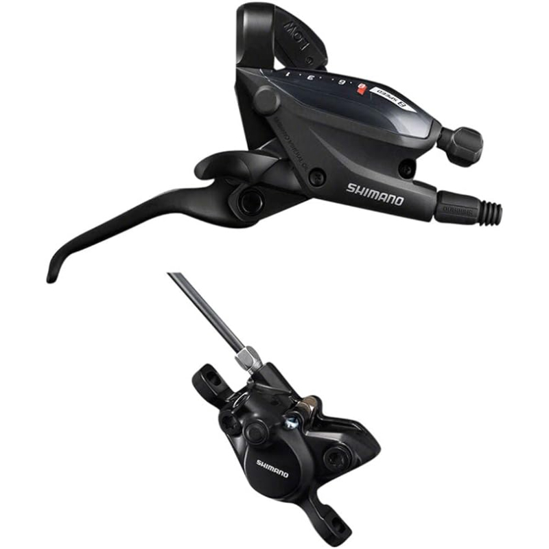 ست دسته دنده و ترمز هیدرولیک دوچرخه شیمانو Shimano ST-EF505 ST-EF505, 8SPD, BR-MT200