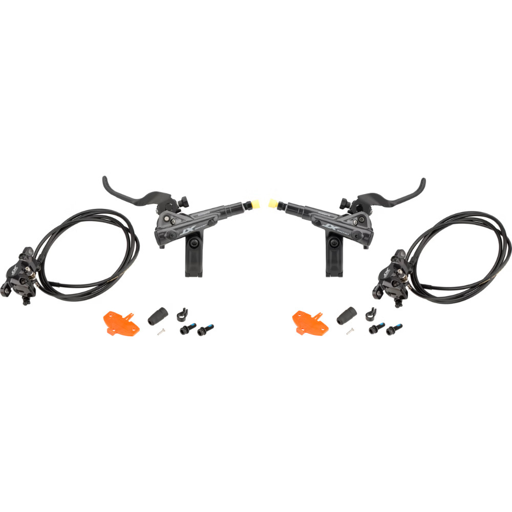 ست ترمز هیدرولیک دوچرخه شیمانو Shimano XT BR-M8100 Disc Brake Set w/ Resin Pads J-Kit 
