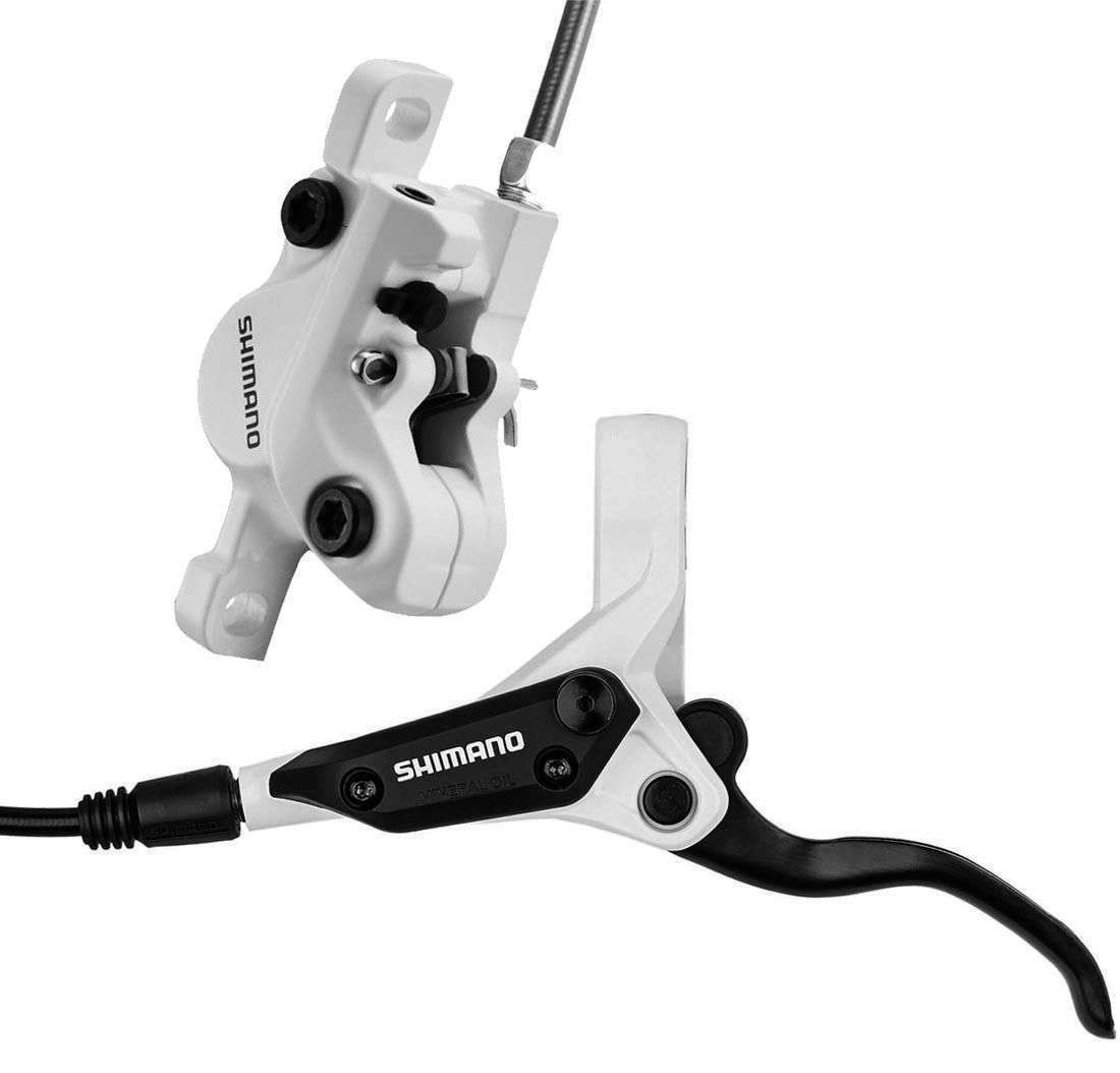 ست ترمز هیدرولیک دوچرخه شیمانو Shimano Acera BR-M395 Rear Disc Brake BL-M396 White Left Lever